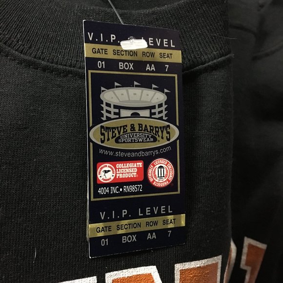 University of Illinois T Shirt Fighting Illini Mens X Large Black NCAA - Picture 5 of 6